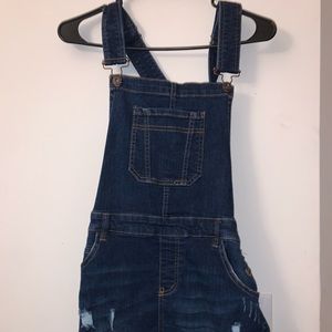 Jean overall dress